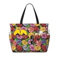 thumbnail image 1 of Fotbe Daisies Flowers Bolsa de Viaje para Playa - Resistente al Agua, Bolsa Tote de Gran Capacidad y Ligera con 7 Bolsillos para Mujeres y Hombres, 1 of 7