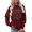 Wine, variant on Womens Christmas Printed Sweatshirt Casual Round Neck Long Sleeve Cozy Feel Printed for Casual Winter Looks Great for Seasonal Events and Daily Wear