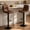 Brown, variant on Walktory Bar Stools Set of 2, Swivel Adjustable Counter Height Chairs Khaki