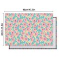 thumbnail image 6 of Pioneer Flower Floral Print Pattern Summer Placemats Table Placemats Set Of 4-Linen Kitchen Washable Placemats Table Mats 12x18 Inch Non-Slip Heat Resistant, 6 of 6