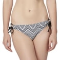 thumbnail image 1 of Island Soul Bas de Maillot de Bain Réglable pour Juniors (Noir/blanc, M), 1 of 1