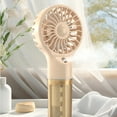 thumbnail image 7 of HIBIBUD Portable Handheld Misting Fan, 4 Level Speed, Battery Operated Spray Water Mist Fan, Fan with Water Spray Misting Fan, Rechargeable Personal Mister Fan for Beach Travel Outdoors, 7 of 7