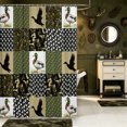 thumbnail image 2 of Manfei Hunting Themed Camo Shower Curtain 72Wx78L,Classic Camouflage Bath Curtain, 2 of 5