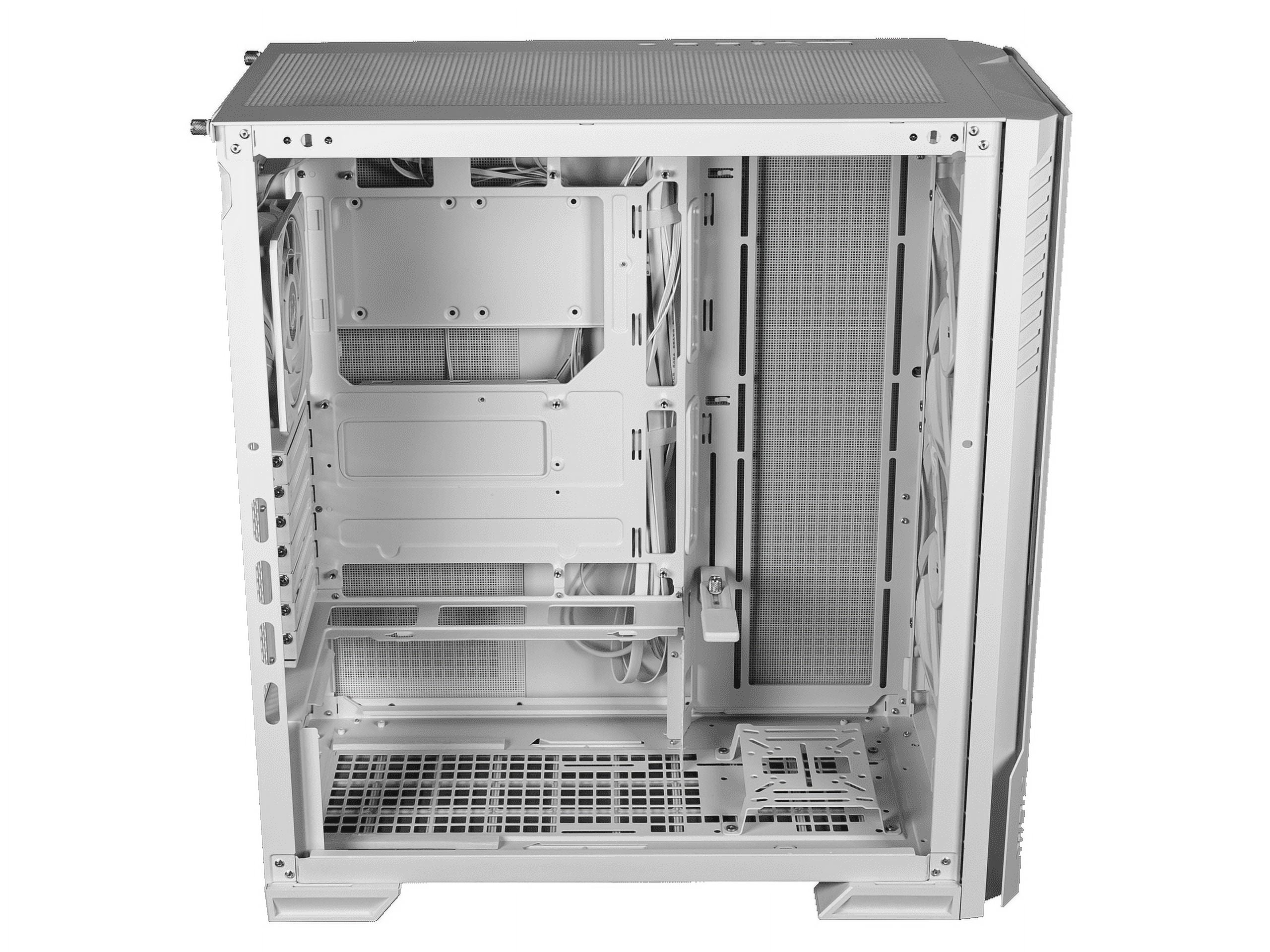 MSI MPG VELOX 300R AIRFLOW PZ WHITE PROJECT ZERO ARGB Mid-Tower Back-connect ATX PC Case - 3X Pre-installed Fans, High Airflow, 5X Removable Dust Filter, White
