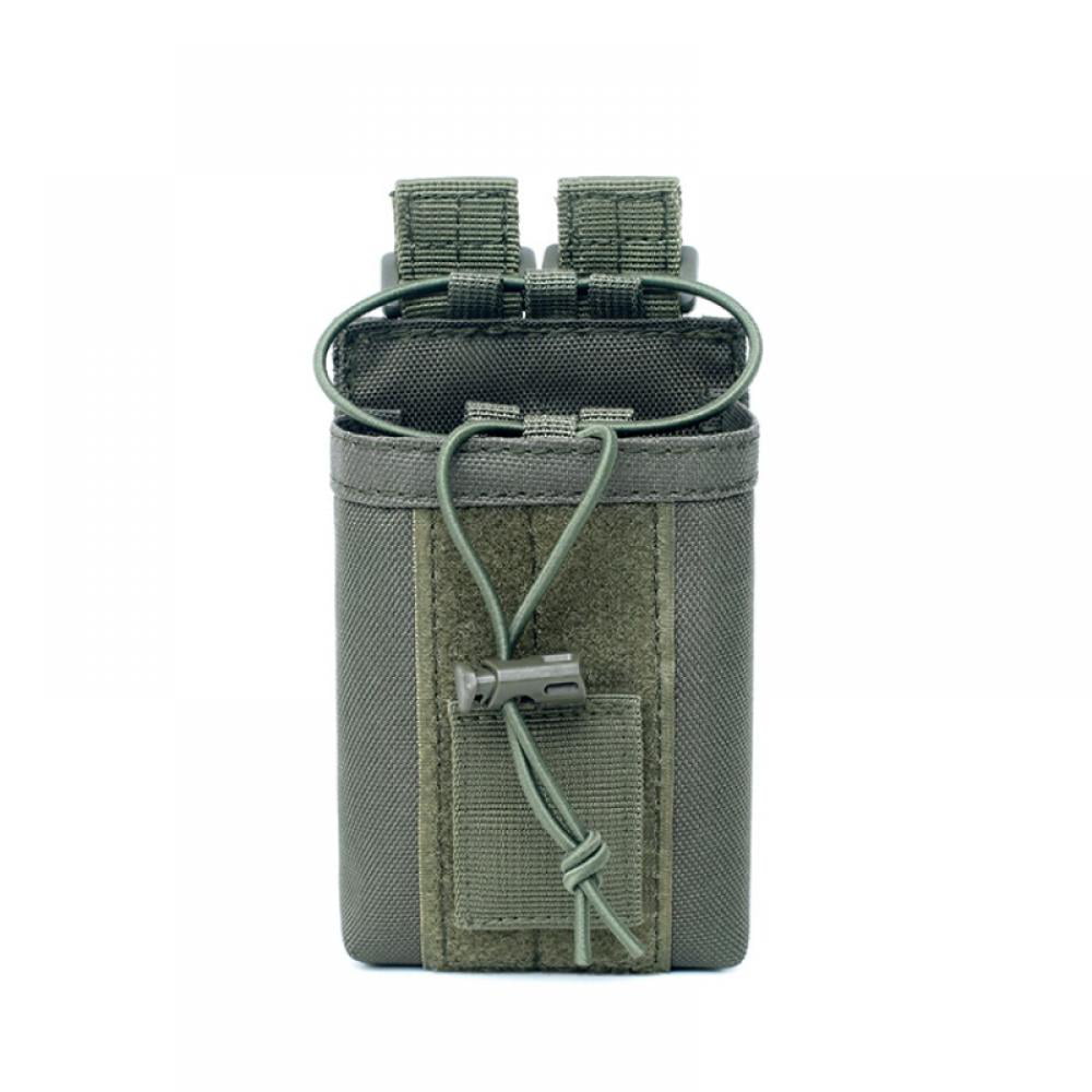 Portable Tactical Molle Walkie Talkie Bag Radio Pouch Holder Outdoor Camping CF 