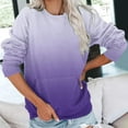 thumbnail image 3 of Jsaierl Women's Sweatshirts Funny Gradient Trendy Sweatshirts Crewneck Casual Sweater Tops Workout Long Sleeve Blouses Winter Saving, 3 of 5