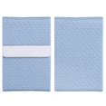 thumbnail image 4 of Étui à cigarettes tendance en cuir PU, boîte de rangement pour cartes de visite, étui organisateur, cadeaux, motif tissé bleu, 4 of 4