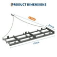 thumbnail image 3 of Yiwa ATV/UTV/Tractor Tow-Behind Land Leveler, Chain Power Rake for Gravel Driveway Grading, Soil & Sand Leveling, Lawn & Hay Field Preparation, 3 of 7