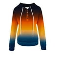 thumbnail image 5 of Craaazy Hoodies for Women Button Down Pullover Sweatshirts Hat Rope Hooded Pocket Tops Long Sleeve Shirts Gifts For Women, 5 of 6