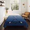 thumbnail image 4 of Navy Blue Ombre Large Tapestry for Bedroom Wall Hanging Tapestry, Black Hockey Sticks Minimalist Style Ceiling Backdrop Tapestries Poster Blanket Wall Decor for Teens Room Living Room Dorm 100" x 59", 4 of 8