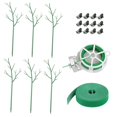 thumbnail image 2 of oshhnii 6 Pieces Plant Support Stakes Set for Garden with Twisting Ties and Plant Strap 27.5inch 70cm, 2 of 8