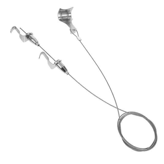 QUMIIRITY Heavy Duty Steel Picture Hanging Wire Kit with Hooks for Home Use Adjustable Length Silver