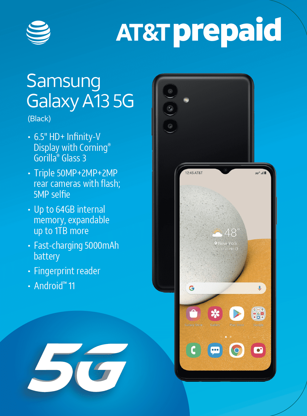 Galaxy A13 5G (AT&T) Phones - SM-A136UZKAATT
