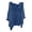 Blue, variant on Women's 3/4 Sleeve Linen Shirt - Casual Lapel Button down Blouse - Breathable Summer Office Top (S-XXXL) | Yubnlvae (Brown | 3XL)