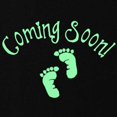 thumbnail image 2 of CafePress - Coming Soon Maternity Dark T Shirt - Maternity Dark T-Shirt, 2 of 3