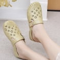 thumbnail image 2 of Women’s Covered Toe Clogs, Slip On Ventilated Mid Heel Non Slip Casual Shoes, 2 of 10