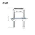 thumbnail image 2 of Uxcell U-Bolt Carbon Steel with Nuts, Frame Plate, Round Washers 2 Set 0.79"x 1.97"(W*L), 2 of 4