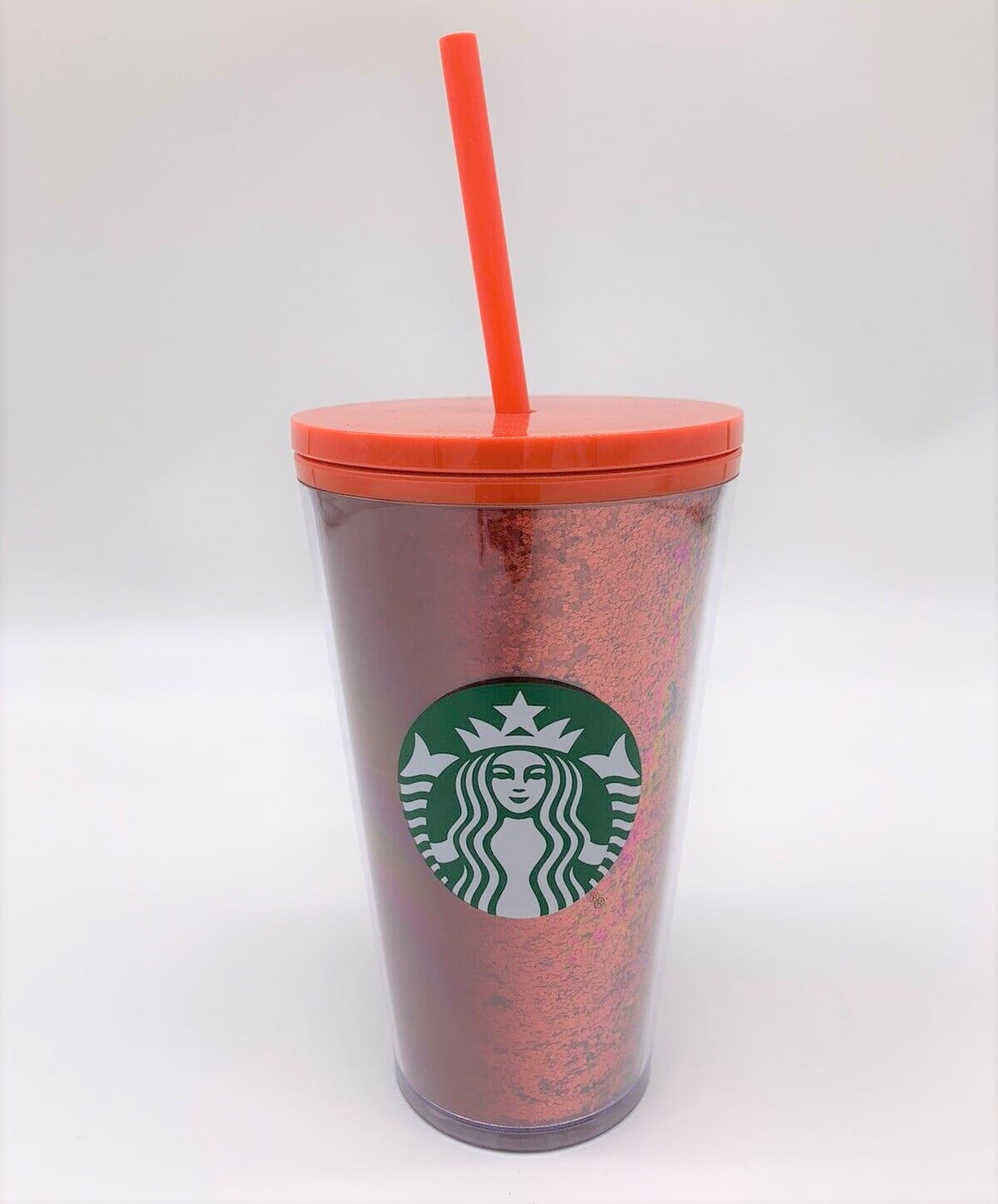 Personalized Glitter Starbucks Reusable Plastic-16 Ounce Travel Mug