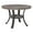 Pewter, variant on Linon Franklin Wood and Metal Round Dining Table in Rustic Umber Brown