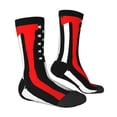 thumbnail image 2 of Goofa Firefighters USA Flag Printed Men's Crew Socks, Soft Durable Breathable Moisture-Wicking with Odor Control Cotton socks, 2 of 9