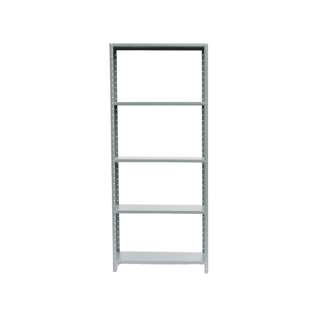 Estante Organizador Anaquel Metálico Ajustable Rack con 5 Repisas 190x84x45 cm Multiusos Color Gris Calibre 24 ADF Estantería ADF-9G