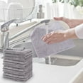 thumbnail image 2 of YiJuHui 48pcs Super Absorbent Microfiber Dish Towels - Ultra Soft Quick Drying Kitchen Cleaning Cloths for Dishes, Countertops, Glass Surfaces 30*30cm, 2 of 7
