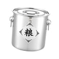 thumbnail image 5 of TISHITA Pantry Storage Food Storage Container Heavy Duty Round Rice Container Sealed Food Storage Bins for Tea Rice Coffee Household With Buckle Lock, 5 of 8