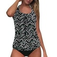 thumbnail image 4 of Women Tankini Swimsuit Tummy Control Top With Shorts Two Piece Bathing Suit, 4 of 6