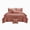 Terracotta, variant on J&V TEXTILES Botanical Line 5-Piece Comforter Set, Pintuck Bedding with Abstract Wave Design Terracotta, Queen