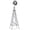 Gray, variant on Costway 8 ft Ornamental Windmill w/ 4 Support Legs Decorative Weathervane for Backyard Green
