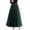 Blackish Green, variant on Women's Solid Color Tulle Skirt, High Waist A-Line Pleated Maxi Skirt, Elastic Waist Layered Mesh Skirt for Formal, Party, Wedding and Special Occasions Blackish Green A