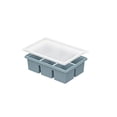 thumbnail image 2 of Halons Large Ice Cube Silicone Tray with Lid, 6 Compartment 125ml Food Grade Ice Mold, Freezer Safe Ice Storage Box for Soup, Dressings and Homemade Frozen Foods, 2 of 6