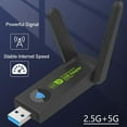 thumbnail image 4 of USB-3.0 WIFI Adapter 1300mbps Wireless Dongle Dual Band Antenna Dual, 4 of 9
