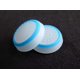 thumbnail image 1 of Tapa de joystick SZLG blanco-azul, paquete de 2, agarre de silicona, 1 of 2