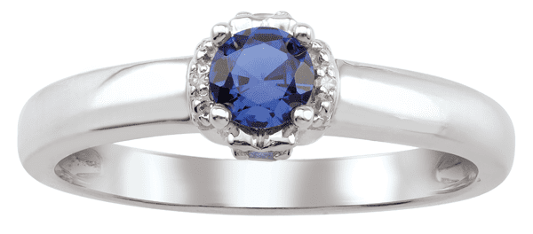 Personalized Birthstone Ring in 10k Gold by Jewlster