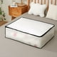 thumbnail image 4 of Bolsas de almacenamiento Wamans, contenedor debajo de la cama, caja de plástico plegable para guardar debajo de la cama, bote de basura inodoro y resistente a la humedad, apto para mantas, edredones,, 4 of 8