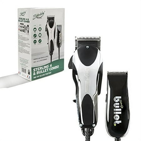 Wahl Professional Sterling 4 Clipper and Bullet Trimmer Combo, Professional-Quality Electric Hair Tools, Silver