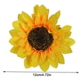 thumbnail image 2 of Cabeza de girasol artificial Simulación de cabezas de flores Ramo de fiesta de boda Accesorios de bricolaje, 24 piezas, Amarillo, 12 cm Advancent HA7119-05B, 2 of 6