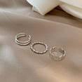 thumbnail image 3 of Anillos apilables para mujeres y anillos de moda Set 3 PCS Oro y plata Anillo Set para mujeres y niñas, 3 of 3