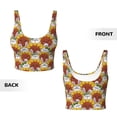 thumbnail image 6 of Goofa Cartoon Sunflowers Printed Sports Bras for Women, High Impact Running Bra Workout Crop Tank Tops Longline Sports Bra Push up-, 6 of 9