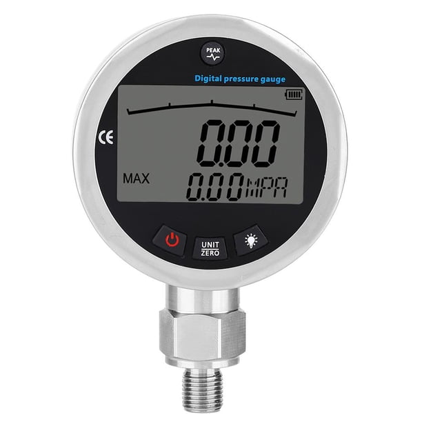 Para Manómetro Digital G1/4 Con Conector 0~40Mpa Manómetro Manómetro Hidráulico Digital 400Bar 0~40Mpa 10000Psi Con Instrumento De Medición De Conexión G1/4