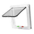 thumbnail image 4 of Almencla Porte pour Chien Porte pour Chat à Rabat Facile à Installer, Rabat Transparent, Verrouillage à 4 Positions, Fournitures pour Animaux pour Fenêtre Portes Intérieures Extérieures Mur m, 4 of 8