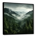thumbnail image 2 of Designart "Canadian Mystic Wilderness: Pine Forest" Forest Floater Framed Canvas Prints, 2 of 5