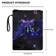 thumbnail image 6 of HELLHERO Book Sleeve Protector Pouch Book Organzier Holder Polyester Lightweight Book Organzoer Holder with Handle Book Carrying Case, Purple Dragonfly Galaxy Pouch, 6 of 6
