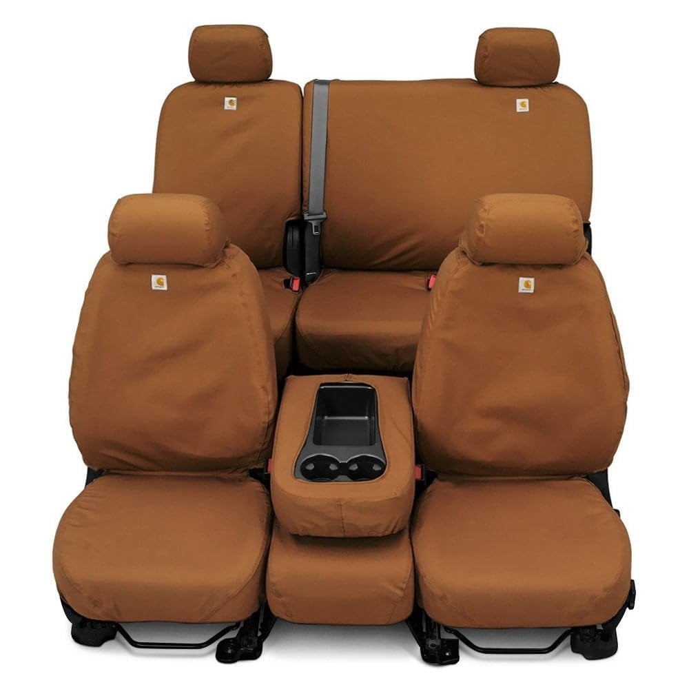 Covercraft 22-24 Dodge RAM 2500/3500 Carhartt SeatSaver Custom Front Row Seat Covers - Brown