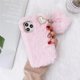 thumbnail image 1 of Funda de teléfono de felpa cálida para Apple iPhone 14, 13Pro, 12promax, 11promax, X, XS, XR, 8, 7 Plus, colgante, Bowknot, cubierta protectora a prueba de golpes Fivean unisex, 1 of 2