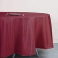 thumbnail image 3 of BalsaCircle 6 Pieces 108" Burgundy Round Polyester Tablecloths Fabric Table Cover Linens, 3 of 8