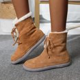 thumbnail image 4 of NECHOLOGY Botas Mujer Adulto Femenino Zapatos Botines de mujer Tacones Tobillo Chunky Casual Cuero Zapatos Botas para mujer Botas para mujer (Brown, 8.5), 4 of 7