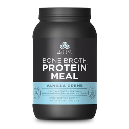 Ancient Nutrition, Bone Broth Protein Meal, Vanilla Creme, 20 Servings