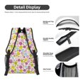 thumbnail image 4 of Yiaed Easter Egg Print School Backpack College Backpack Daypacks for Students High School Spacious and Durable Daypack for Work and Travel-One Size, 4 of 6